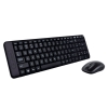 Imagem de Kit Teclado e Mouse Sem Fio Logitech MK220 - Compacto e Prático