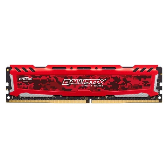 Imagem de MEMORIA DESKTOP BALLISTIX SPORT 16GB - DDR4 2400 MHZ - CL16 - PC419200 - UDIMM - VERMELHA- MICRON