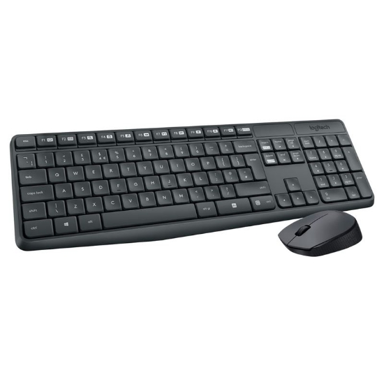 Imagem de KIT TECLADO E MOUSE SEM FIO MK235 LOGITECH