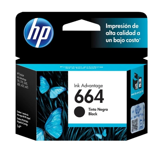 Imagem de CARTUCHO DE TINTA HP 664 PRETO