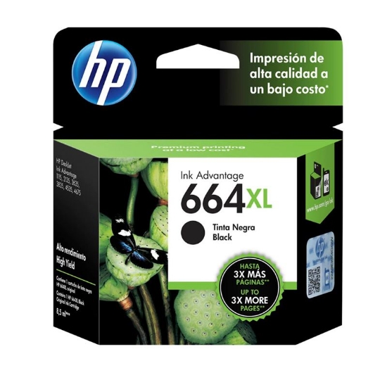 Imagem de CARTUCHO DE TINTA HP 664XL PRETO