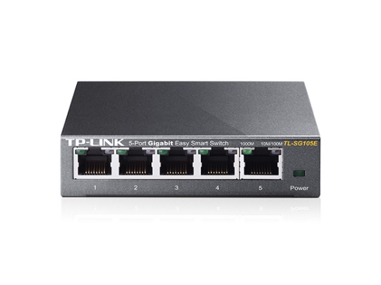 Imagem de TL-SG105E          TP-LINK SWITCH GIGABIT 10/100/1000 - 5 PORTAS