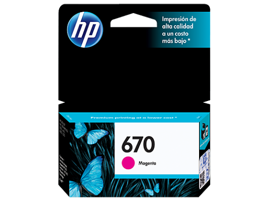 Imagem de CARTUCHO DE TINTA HP 670 MAGENTA