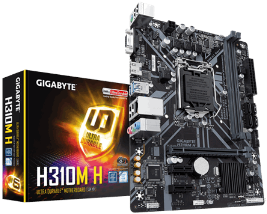 Imagem de MB P/INTEL, LGA1151 8ª GERAÇÃO, CHIPSET H310, 32GB, 2 DRR4, MICRO ATX - H310M H