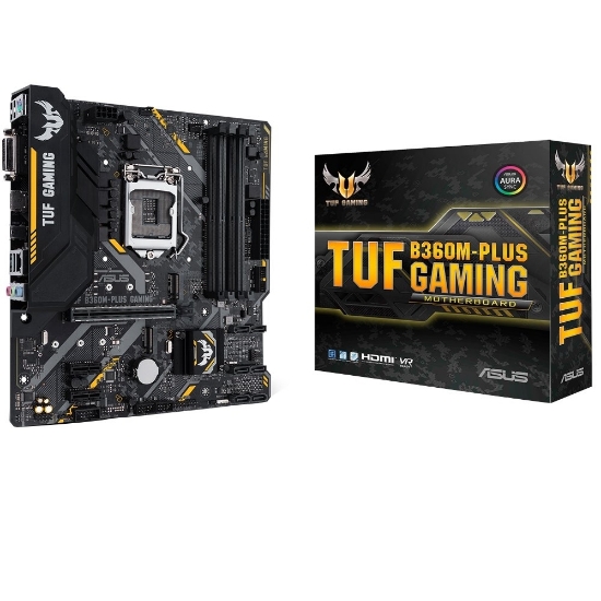 Imagem de MOTHERBOARD ASUS INTEL 8ª GERAÇÃO - TUF B360M-PLUS GAMING/BR