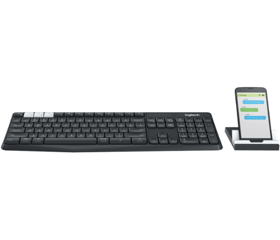 Imagem de TECLADO SEM FIO MULTI-DISPOSITIVO LOGITECH K375S