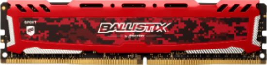 Imagem de MEMORIA DESKTOP BALLISTIX SPORT 8GB - DDR4 2400 MHZ - CL16 - PC419200 - UDIMM - VERMELHA- MICRON
