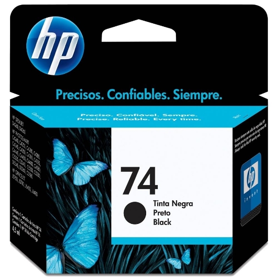 Imagem de CARTUCHO DE TINTA HP 74 - 4,5ML PRETO - CB335WB