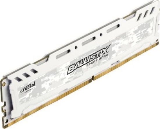 Imagem de MEMORIA BALLISTIX SPORT LT WHITE 8GB DDR4 2666 MT/S (PC4-21300) CL16 SR x8 Unbuffered DIMM 288pin