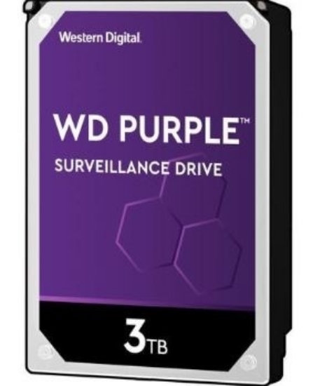 Imagem de HD WD SATA 3,5` PURPLE SURVEILLANCE 3TB INTELLIPOWER 64MB CACHE SATA 6.0GB/S  - WD30PURZ I