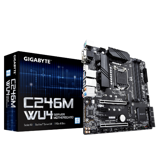 Imagem de C246M-WU4   MOTHERBOARD P / INTEL C246M INTEL LGA 1151 mATX DDR4