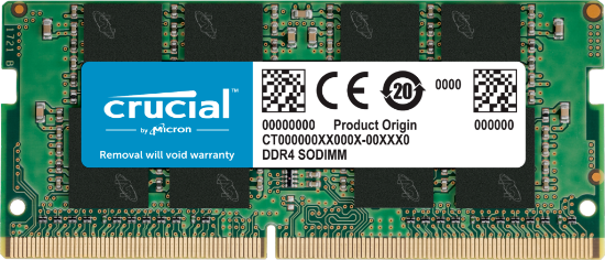 Imagem de MEMORIA CRUCIAL NOTEBOOK 4GB - DDR4 2666 / 2400 CL19 x8 SODDIM - MICRON