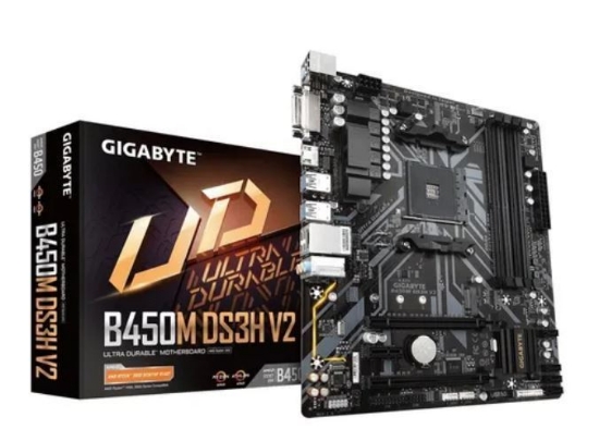 Imagem de B450M DS3H V2 I   MOTHERBOARD  B450M DS3H V2 , AMD RYZEN 3º GERACAO  / 2º GERACAO  /   1º  GERACAO  SOCKET AM4, AMD , MATX, DDR4