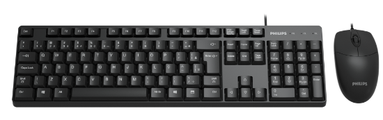 Imagem de PHILIPS KIT TECLADO E MOUSE SEM FIO ABNT2 SPT6501B                                                                                                                                                                                              