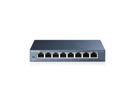 Imagem de TL-SG108            TP-LINK SWITCH GIGABIT 10/100/1000 - 8 PORTAS