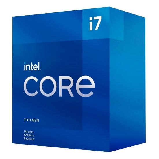 Imagem de PROCESSADOR INTEL CORE I7-11700F 11ª GERACAO, CACHE 16MB, 2.5 GHZ (4.9GHZ TURBO), LGA1200 - BX8070811700F ( NAO TEM PLACA GRAFIC