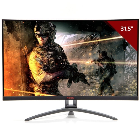 Imagem de AOC MONITOR AGON GAMER LED 31,5" 165HZ - (1) VGA (2) HDMI (1) DP SAIDA DE AUDIO