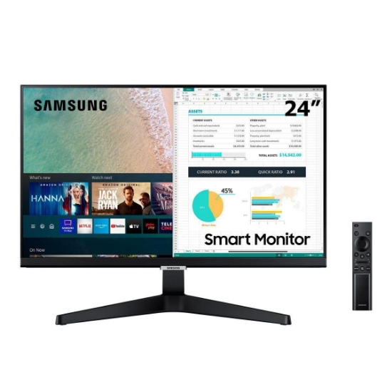 Imagem de SAMSUNG MONITOR SMART S24AM506NL FULL HD 24" LED 14MS 60HZ PRETO                                                                                                                                                                                