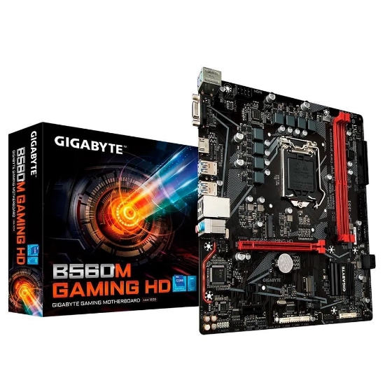 Imagem de MOTHERBOARD GIGABYTE  B560M GAMING HD (REV. 1.0), INTEL LGA1200, MICRO ATX, LED RGB - B560M GAMING HD 11º GERACAO