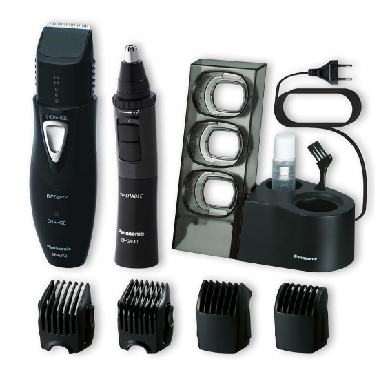 Imagem de KIT DE APARADORES 9 EM 1 FULL TRIMMER PANASONIC, RECARREGAVEL, BIVOLT, PRETO - ER-GY10CM572