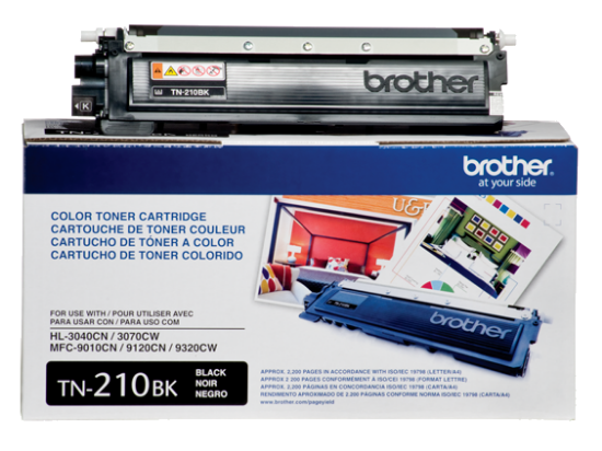 Imagem de BROTHER TONER PRETO TN210BKBR COM RENDIMENTO PARA ATE 2200 IMPRESSOES                                                                                                                                                                           