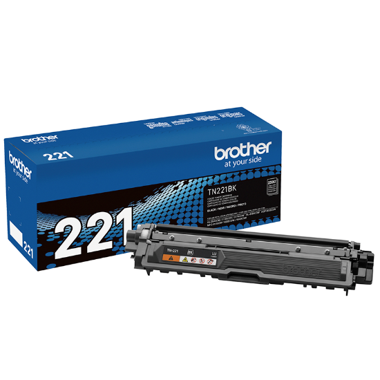 Imagem de BROTHER TONER PRETO TN221BKBR COM RENDIMENTO PARA ATE 2500 IMPRESSOES