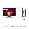 Imagem de MONITOR GAMER BENQ MOBIUZ EX2510 24,5 – FULL HD – AUDIO TREVOLO