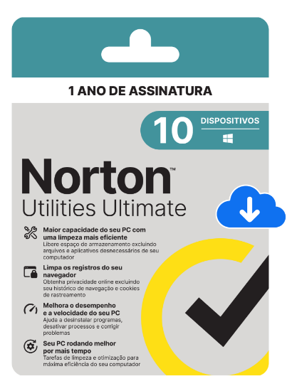 Imagem de NORTON UTILITIES ULTIMATE - 1 USUARIO; 10 DISPOSITIVOS 12 MESES ESD