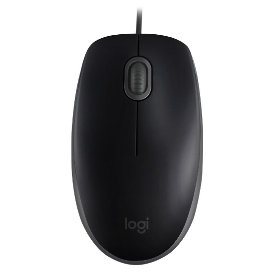 Imagem de MOUSE COM FIO M110 PRETO COM CLIQUE SILENCIOSO LOGITECH