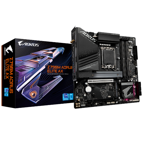 Imagem de PLACA MAE GIGABYTE Z790M AORUS ELITE AX (REV. 1.0) CHIPSET INTEL Z790 LGA 1700 DDR5 13ª E 12ª GERACAO