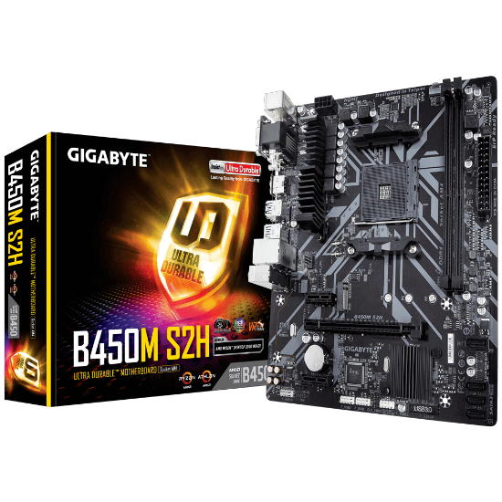 Imagem de PLACA MAE B450M S2H DDR4 SOCKET AMD AM4 RYZEN SERIE 5000 3ª 2ª E 1ª GERACAO - B450M S2H