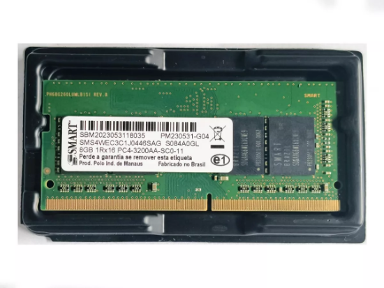 Imagem de MEMORIA NOTEBOOK 8GB DDR4 3200MHZ SMART - SMS4WEC3C1J0446SAG