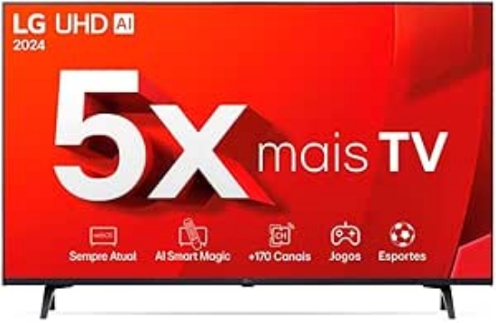 Imagem de LG TV HOTEL 50"LED 4K UHD SMART 50UT801C0SA ULTRAFINO, HDMI/USB, THINQ AI WEBOS 24, GOOGLE ASSISTENTE ALEXA                                                                                                                                     