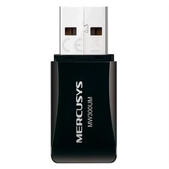 Imagem de Adaptador USB Wireless Mercusys N300 MW300UM - Rede Sem Fio Rápida e Estável