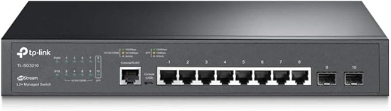 Imagem de Switch Gerenciável Gigabit TL-SG3210XHP-M2 | 10 Portas PoE+ + 2 Portas 10GE SFP+ L2+
