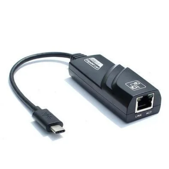 Imagem de Adaptador Conversor USB Type C para RJ45 Gigabit 10/100/1000 - MT001