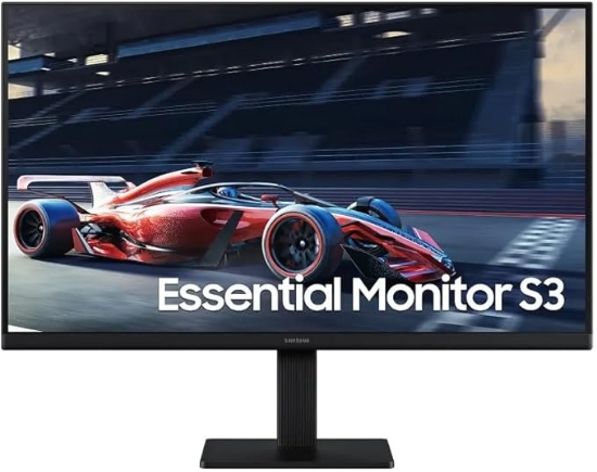 Imagem de Monitor Samsung Essential S3 24” FHD LED IPS 100Hz HDMI DSUB Preto