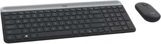 Imagem de Kit Teclado e Mouse Sem Fio Logitech MK470 - Conforto e Praticidade 920-009268