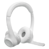 Imagem de Headset Sem Fio Logitech Zone 300 Branco | Áudio Profissional e Conforto