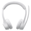 Imagem de Headset Sem Fio Logitech Zone 300 Branco | Áudio Profissional e Conforto