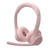 Imagem de Headset Sem Fio Logitech Zone 300 Rosa - Áudio Premium e Conforto
