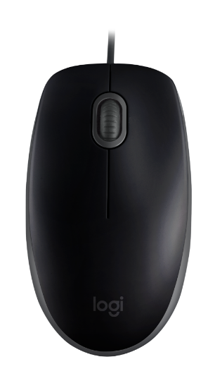 Imagem de Mouse Logitech M110 Preto com Clique Silencioso e Fio - Modelo 910-006756