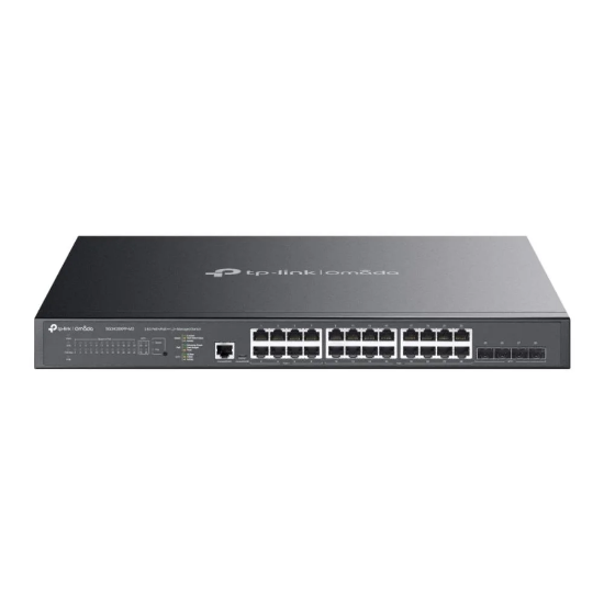 Imagem de Switch Gerenciável Gigabit L2+ Omada TL-SG3428XPP-M2 com 24 Portas 2,5 GBase-T, 4 Slots SFP+ 10GE, 16 Portas PoE+ e 8 Portas PoE++ JetStream